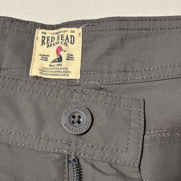 RedHead Convertible Cargo Pants 42x30 Zip Off Hiking Fishing Outdoor Nylon Gray - Picture 8 of 13